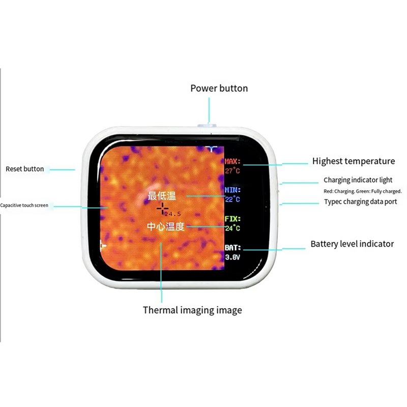 Underfloor Heating Thermal Detector - Dispositivo de imagen térmica de bolsillo